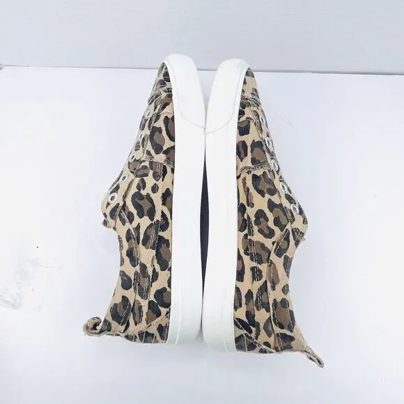 Corkys Womens SZ 8 Babalu Animal Print Slip On Canvas Sneakers Shoes Laceless - Picture 13 of 14